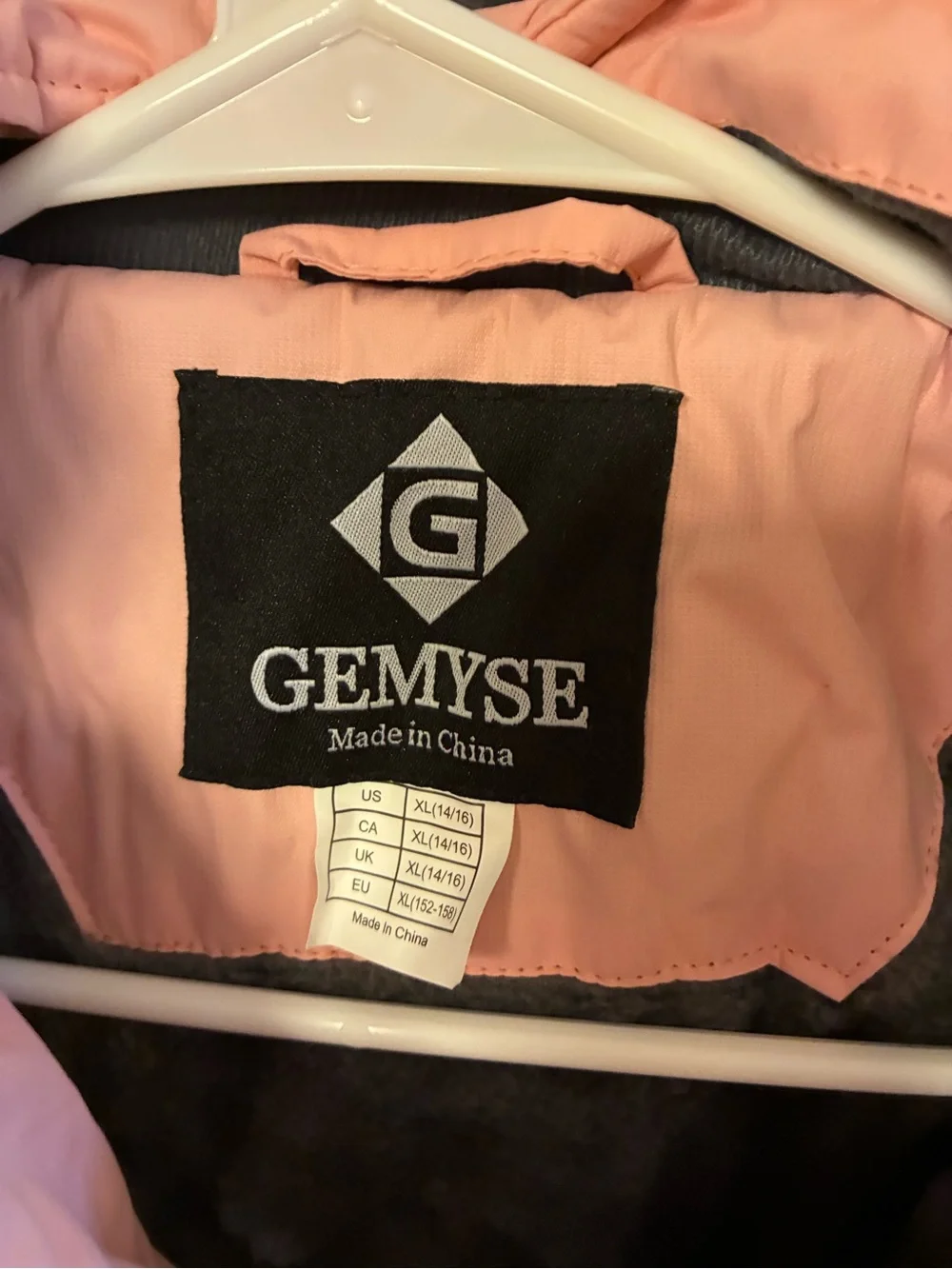 NWT Girls' Pink Insulated Winter Jacket